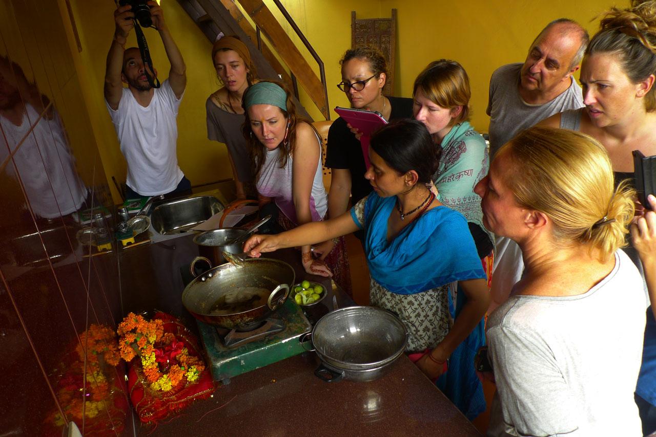 Ayurvedic Cooking at YogAnga Retreat, Santosh Puri Ashram