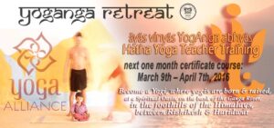 one month Yoga Alliance 200 hour Teacher Training