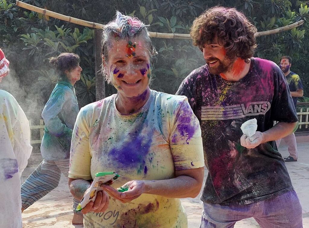 Celebrate Holi at Santosh Puri Ashram, YogAnga Retreat