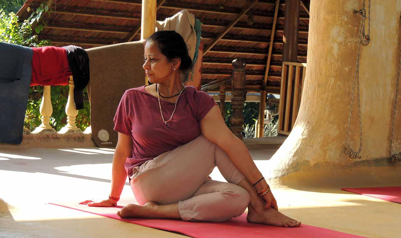 YogAnga Retreat at Santosh puri Ashram, Holistic Yoga Therapy one month course with Mandakini Puri